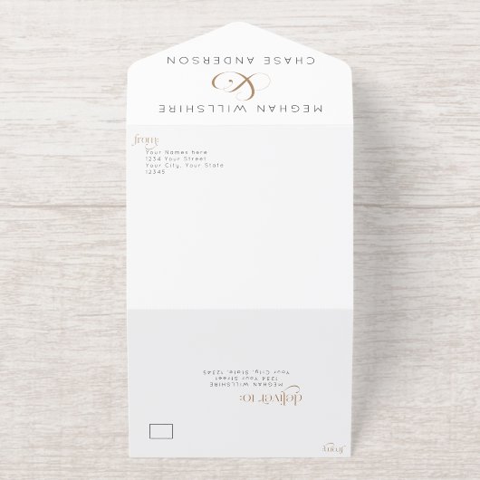 Modern We Do Text All-in-One-Einladung (Außenseite)