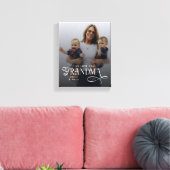 Modern We Love You Grandma Photo Personalized Leinwanddruck (Insitu (Wohnzimmer))