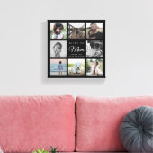 Modern WE LOVE YOU Mom Mother's Day Photo Collage  Leinwanddruck (Insitu (Wohnzimmer))