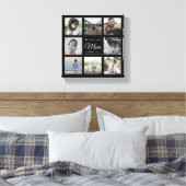 Modern WE LOVE YOU Mom Mother's Day Photo Collage  Leinwanddruck (Insitu (Schlafzimmer))
