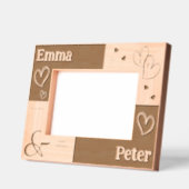 Modern Wedding Anniversary Unique love Keepsake  Geätzte Rahmen (Links)
