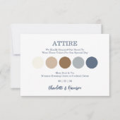 Modern Wedding Attire Dress Code Enclosure Card (Vorderseite)