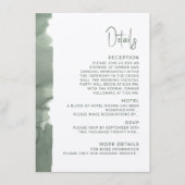 Modern wedding Enclosure Card  Details. Begleitkarte (Vorderseite)