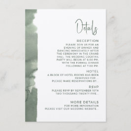 Modern wedding Enclosure Card  Details. Begleitkarte