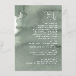Modern wedding Enclosure Card  Details. Begleitkarte