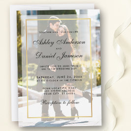 Modern Wedding Foto Invasion Overlay G Einladung