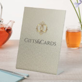 Modern Wedding Gifts&Cards Sign Sockelschild (In Situ)