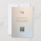 Modern Wedding Gold Silver Save the Date Einladung (Rückseite)