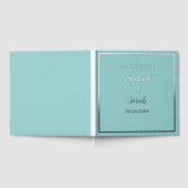 Modern Wedding Guest Book, Minimalist Custom Gästebuch (Voll)