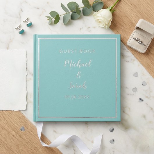 Modern Wedding Guest Book, Minimalist Custom Gästebuch