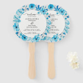 Modern Wedding Hand Fan Fächer (Vorne und Hinten)