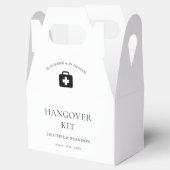 Modern Wedding Hangover Kit Geschenkschachtel (Geöffnet)
