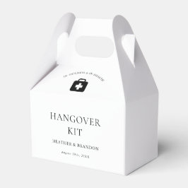 Modern Wedding Hangover Kit Geschenkschachtel