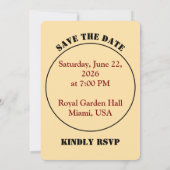 Modern Wedding Invitation | Editable Design Einladung (Rückseite)