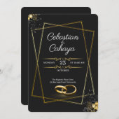 Modern Wedding Invitation Einladung (Vorne/Hinten)