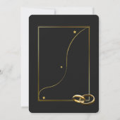 Modern Wedding Invitation Einladung (Rückseite)