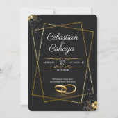 Modern Wedding Invitation Einladung (Vorderseite)