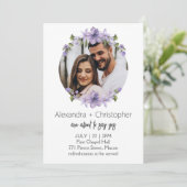 modern wedding invitation, wedding invitation einladung (Stehend Vorderseite)