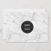 MODERN WEDDING INVITE Moderne Mod Spot schwarzer M Einladung (Vorderseite)