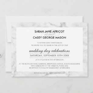 MODERN WEDDING INVITE Moderner Mod Spot schwarzer Einladung