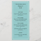 Modern Wedding Menu Card, Minimalist Custom Dinner Menükarte (Vorderseite)