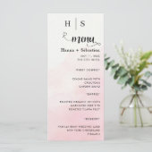Modern  Wedding Menu Menükarte (Stehend Vorderseite)