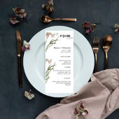 Modern  Wedding Menu Menükarte
