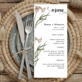 Modern  Wedding Menu Menükarte