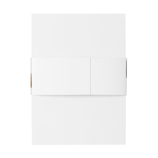 Modern Wedding | Minimalist Clean Simple Photo Einladungsbanderole (Rückseitenbeispiel)