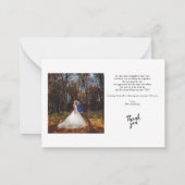 Modern Wedding Multi Foto Vielen Dank Mitteilungskarte (Rückseite)