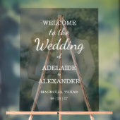Modern Wedding Photo Wedding Acrylschild (Neutral)