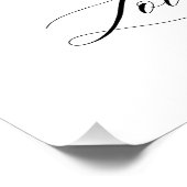 Modern Wedding Quote Backdrop Tapestry  Poster (Ecke)
