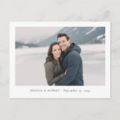 Modern Wedding RSVP Deadline Reminder Postkarte (Vorderseite)