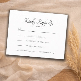 Modern Wedding RSVP Karte