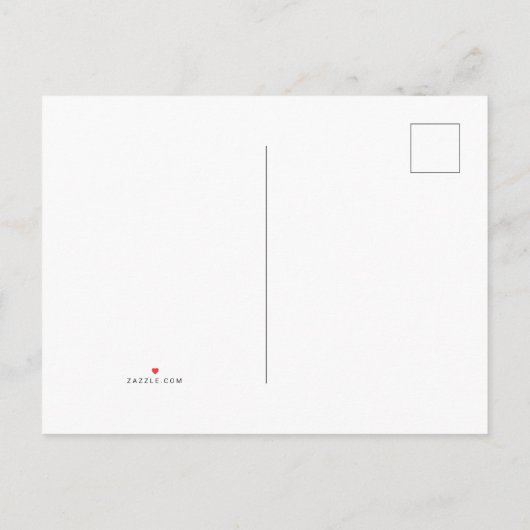 Modern Wedding Rsvp Karte White Brick Script (Rückseite)