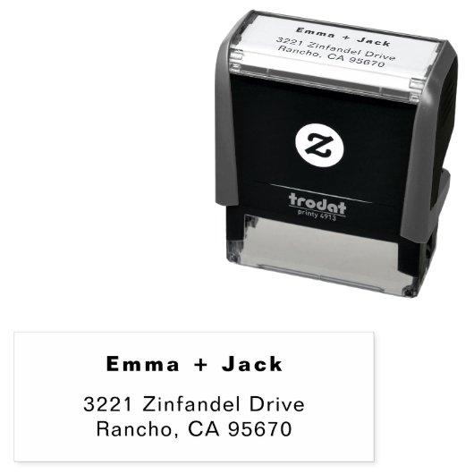 Modern Wedding Save the date Housewarming Gift Permastempel (Beispiel)