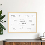 Modern Wedding Signature Guest Book Poster