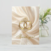 Modern Wedding Thank You Card Dankeskarte (Stehend Vorderseite)