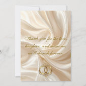 Modern Wedding Thank You Card Dankeskarte (Rückseite)
