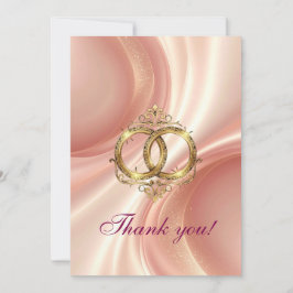 Modern Wedding Thank You Card Dankeskarte