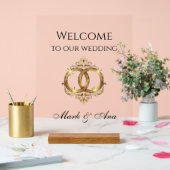 Modern Wedding Welcome Sign Acrylschild (Hochzeit)