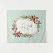 Modern Wedding Welcome Sign, Boho Wedding Wandteppich (Vorderseite (Horizontal))