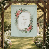 Modern Wedding Welcome Sign, Boho Wedding Wandteppich