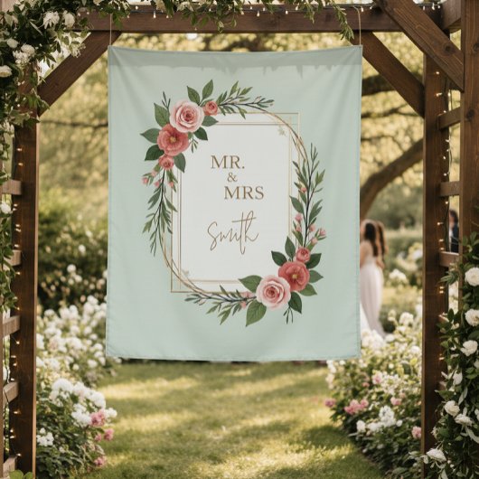 Modern Wedding Welcome Sign, Boho Wedding Wandteppich