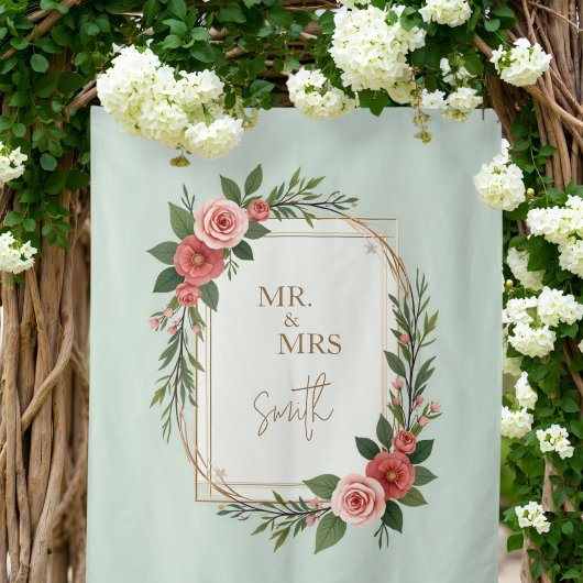 Modern Wedding Welcome Sign, Boho Wedding Wandteppich