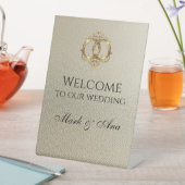 Modern Wedding Welcome Sign Sockelschild (In Situ)