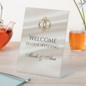 Modern Wedding Welcome Sign Sockelschild (In Situ)