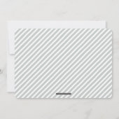 MODERN WEDING einfache fett formatierte Text monoc Einladung (Rückseite)