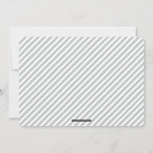 MODERN WEDING einfache fett formatierte Text monoc Einladung (Rückseite)