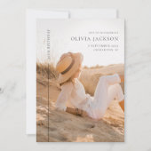 Modern Weekend Birthday Itinerary Foto Einladung (Vorderseite)